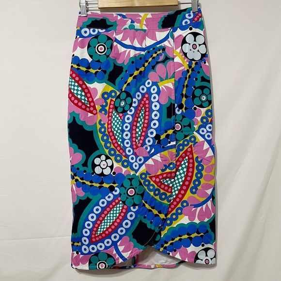 NWT Sz6 J. Crew Ratti Kaleidoscope Tulip Skirt - Picture 1 of 10